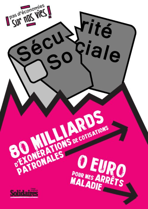 AFFICHE A2 - PAS D'ÉCONOMIES SUR NOTRE SANTÉ