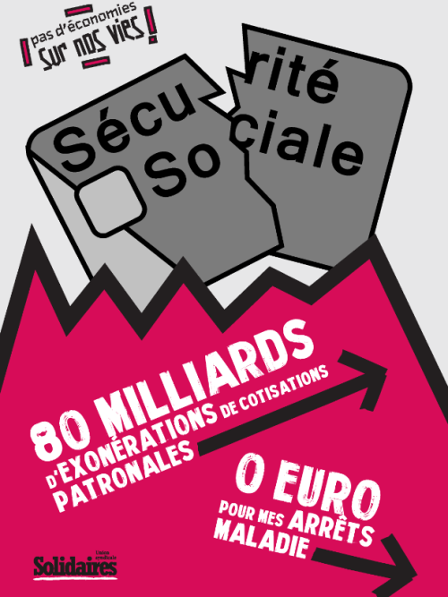 AFFICHE A3 - PAS D'ÉCONOMIES SUR NOTRE SANTÉ