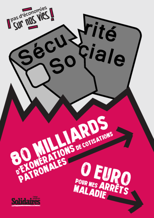AFFICHE A3 - PAS D'ÉCONOMIES SUR NOTRE SANTÉ