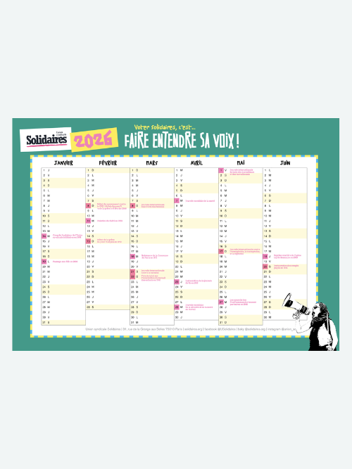 CALENDRIERS 2026