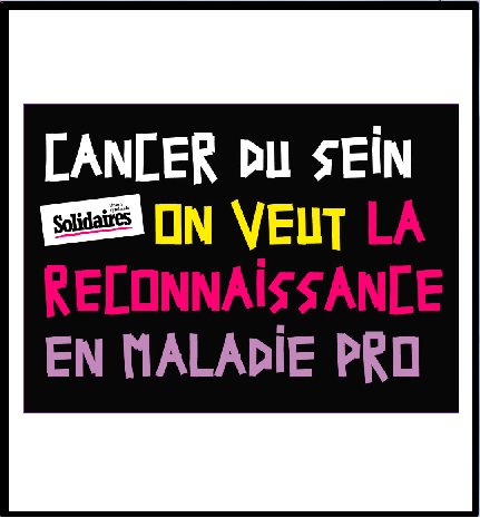 AUTOCOLLANT - CANCER DU SEIN, MALADIE PRO