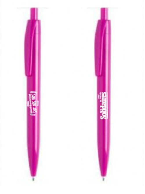 Stylos rose "Pas d'économies sur nos vies Union Syndicale Solidaires