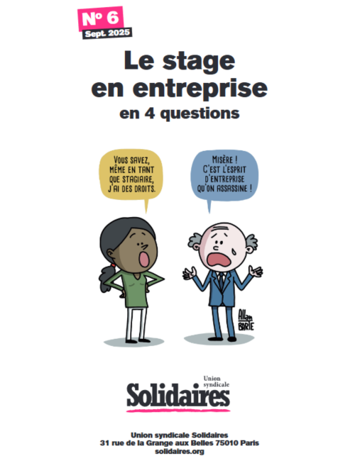 FICHE 6 - LE STAGE EN ENTREPRISE