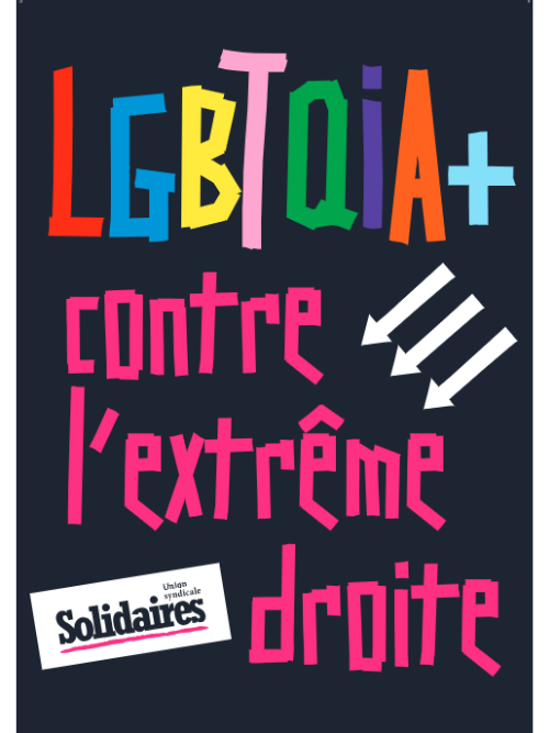 AUTOCOLLANT - LGBTQIA+ contre l'extrême droite