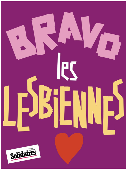 AUTOCOLLANT - BRAVO LES LESBIENNES