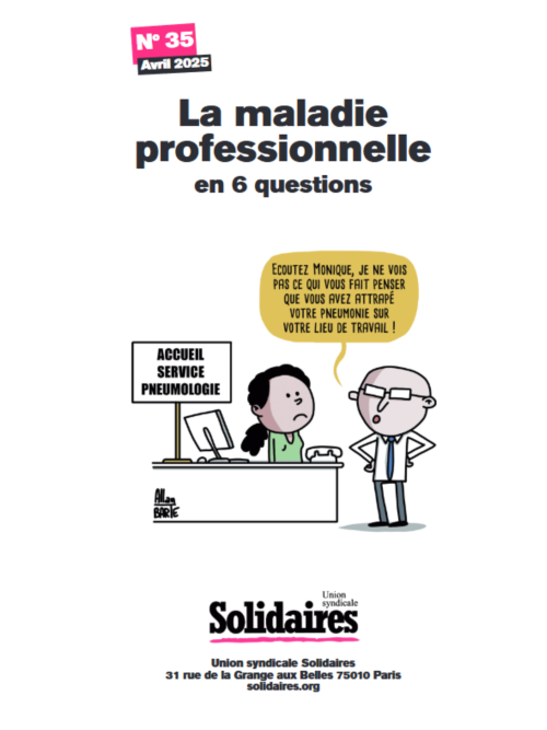 FICHE 35 - LA MALADIE PROFESSIONNELLE