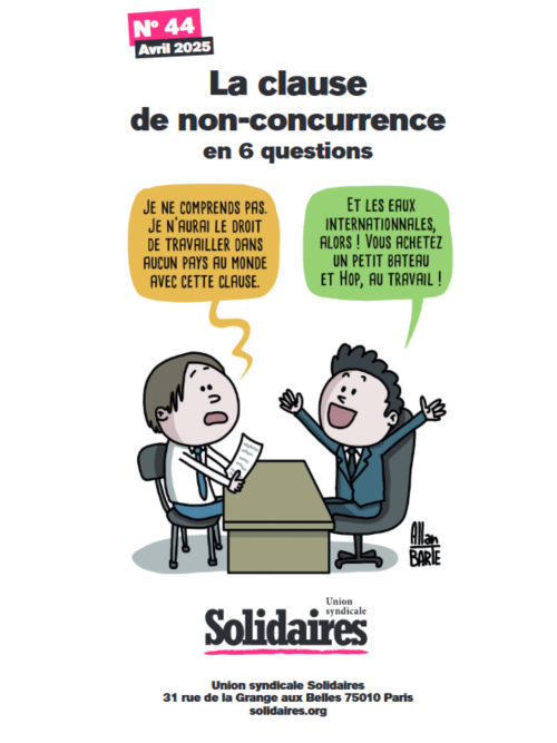 FICHE 44 - LA CLAUSE DE NON-CONCURRENCE