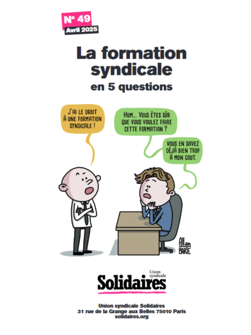 FICHE - LA FORMATION SYNDICALE