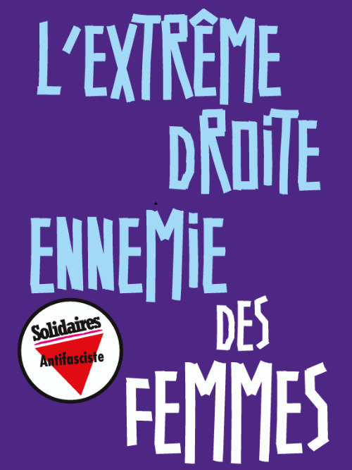 AUTOCOLLANT - EXTREME DROITE ENNEMIE DES FEMMES