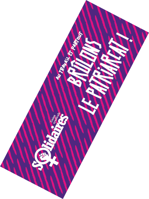 AUTOCOLLANT - 8 MARS - BRULONS LE PATRIARCAT