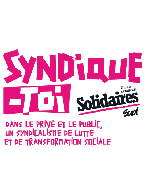 AUTOCOLLANT - SYNDIQUE TOI SUD SOLIDAIRES