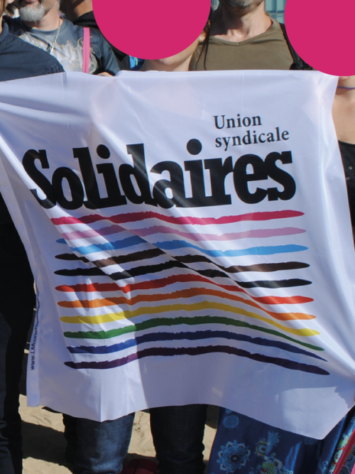 DRAPEAU - SOLIDAIRES LGBT + HAMPE