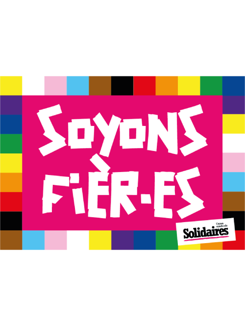 AUTOCOLLANT - SOYONS FIERES
