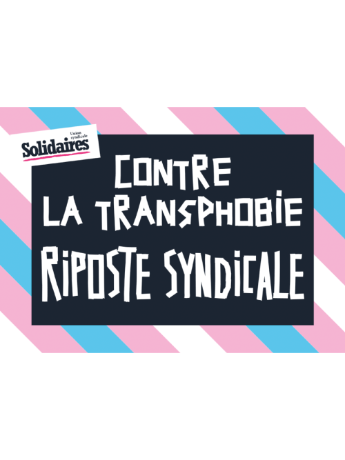 AUTOCOLLANT - CONTRE LA TRANSPHOBIE