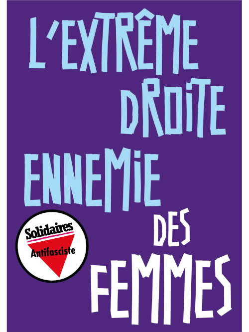 AUTOCOLLANT - EXTREME DROITE ENNEMIE DES FEMMES