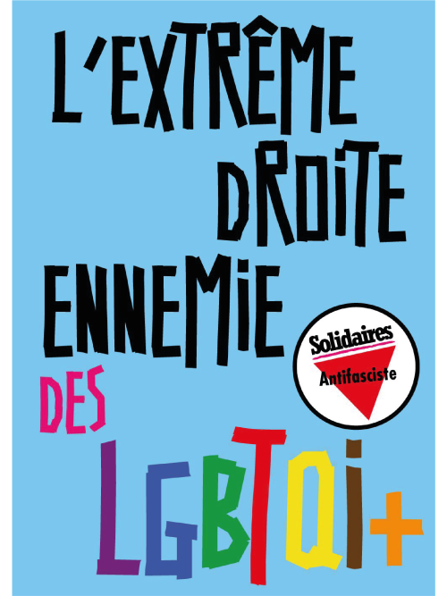 AUTOCOLLANT - EXTREME DROITE ENNEMIE DES LGBTI+