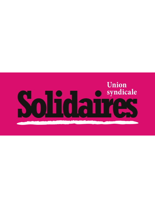 AUTOCOLLANT - SOLIDAIRES (ROSE)