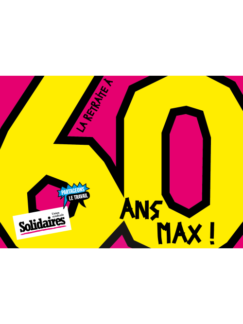 AUTOCOLLANT - 60 ANS MAX