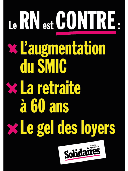 AUTOCOLLANT - LE RN EST CONTRE