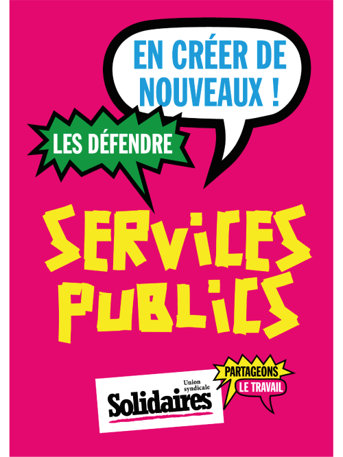 AUTOCOLLANT - SERVICES PUBLICS - En Créer De Nouveaux !