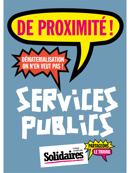 AUTOCOLLANT - SERVICES PUBLICS - De Proximité !