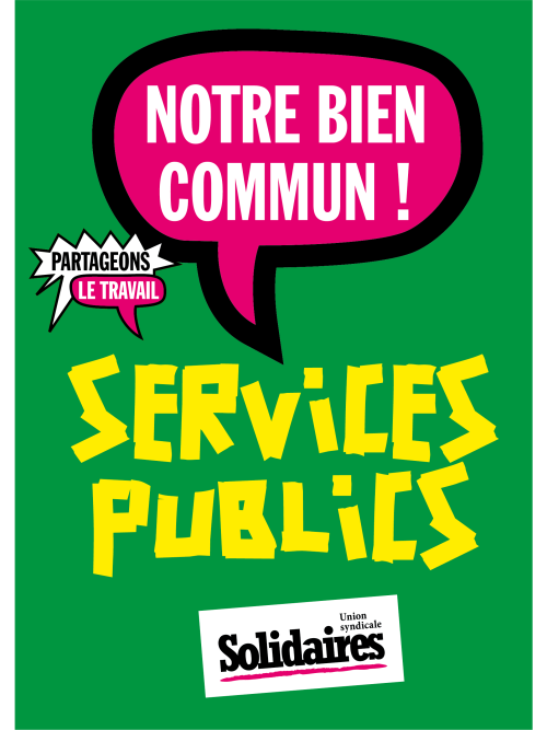 AUTOCOLLANT - SERVICES PUBLICS - Notre Bien Commun !