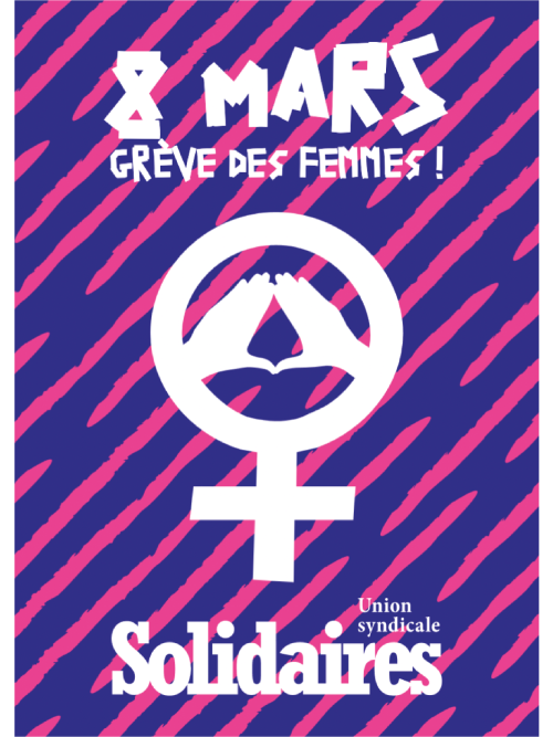 AUTOCOLLANT - 8 MARS - Greve des FEMMES