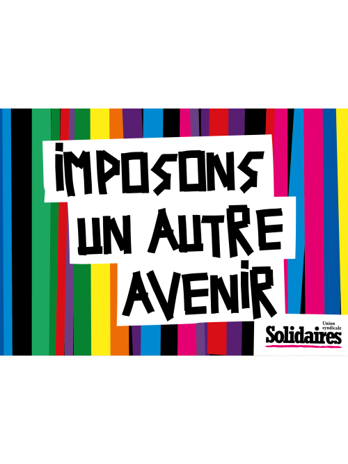 AUTOCOLLANT - IMPOSONS UN AUTRE AVENIR