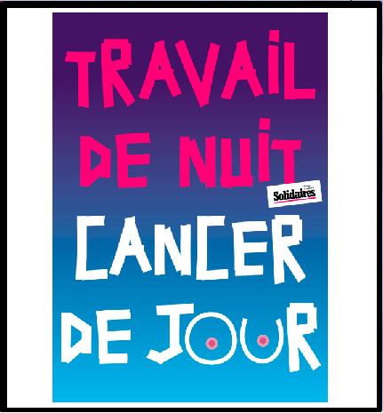 AUTOCOLLANT - TRAVAIL DE NUIT CANCER DE JOUR