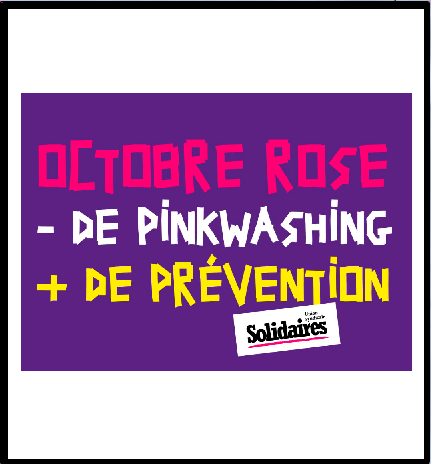 AUTOCOLLANT - MOINS DE PINKWASHING, PLUS DE PRÉVENTION