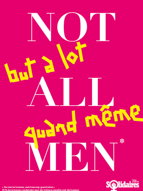 AFFICHE A3 NOT ALL MEN